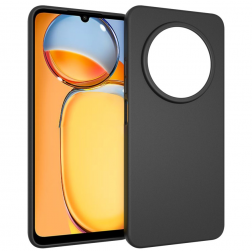 „Xhomet“ Kieto silikono (TPU) dėklas - juodas (Redmi 14C 4G / 14R 5G / A4 5G / Poco C75 4G)