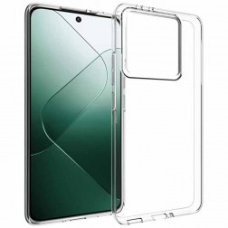 Kieto silikono (TPU) dėklas - skaidrus (Xiaomi 14T Pro)