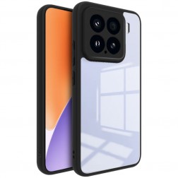 „Imak“ kieto silikono (TPU) dėklas - skaidrus / juodas (Xiaomi 15)