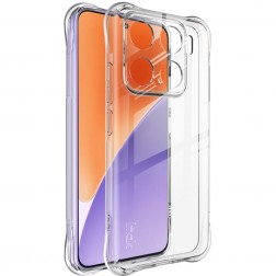 „Imak“ sustiprintos apsaugos kieto silikono (TPU) airbag dėklas - skaidrus (Xiaomi 15)