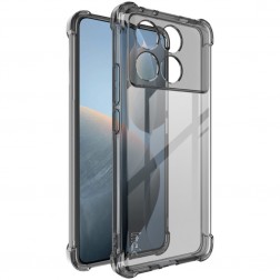 „Imak“ sustiprintos apsaugos kieto silikono (TPU) dėklas - pilkas (Poco X6 Pro 5G / Redmi K70E)