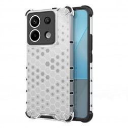 „Honeycomb“ sustiprintos apsaugos dėklas - skaidrus (Redmi Note 13 Pro 5G / Poco X6 5G)