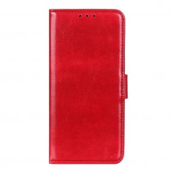 Atverčiamas dėklas, knygutė - raudonas (Redmi Note 13 Pro 5G / Poco X6 5G)