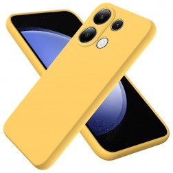 „Shell“ kieto silikono (TPU) dėklas - geltonas (Redmi Note 13 Pro 4G / Poco M6 Pro)