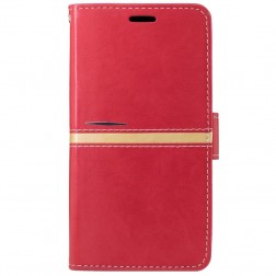 Atverčiamas dėklas, knygutė - raudonas (Redmi Note 3 / Redmi Note 3 Pro)