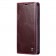 „CaseMe“ Leather solidus atverčiamas dėklas - bordo (iPhone 15)