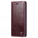 „CaseMe“ Leather solidus atverčiamas dėklas - bordo (iPhone 6 / 7 / 8 / SE 2020 / SE 2022)