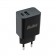 „Bullet“ Fast Charging Duo sieninis įkroviklis (20W) - juodas