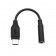 „Bullet“ USB-C - 3.5 mm AUX adapteris - juodas