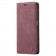 „CaseMe“ Retro solidus atverčiamas dėklas - bordo (Galaxy A14 5G)