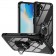 „Fashion“ Kickstand kieto silikono (TPU) dėklas - skaidrus / juodas (Galaxy A55)