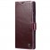 „CaseMe“ Leather solidus atverčiamas dėklas - bordo (Galaxy S23 Ultra)