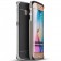 „IPAKY“ kieto silikono (TPU) dėklas - juodas / sidabrinis (Galaxy S6 Edge)