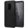 „Spigen“ Thin Fit 360 plastikinis dėklas - juodas + apsauginis ekrano stiklas (Galaxy S9+)