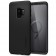 „Spigen“ Thin Fit 360 plastikinis dėklas - juodas + apsauginis ekrano stiklas (Galaxy S9)