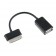 OTG laidas - juodas (30-pin, Samsung)