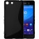 Kieto silikono (TPU) dėklas - juodas (Xperia M5)