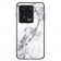 „Marble“ kieto silikono (TPU) dėklas - baltas (Xiaomi 13)