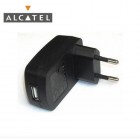 Originalus „Alcatel“ CBA3000 juodas kelioninis (sieninis) įkroviklis (EU) su micro USB laidu