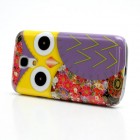 Samsung Galaxy S4 Mini dėklas - Pelėdžiukas, violetinis