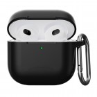 Apple AirPods 4 silikoninis juodas ausinių dėklas