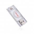 „iDiskk“ Lightning USB 3.0 Flash Drive sidabrinė 128 Gb atmintinė
