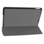 Apple iPad 10,2 (2019) atverčiamas pilkas odinis dėklas - knygutė (sulankstomas)