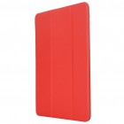 Apple iPad 10,2 (2019) solidus atverčiamas raudonas odinis dėklas - knygutė (sulankstomas)