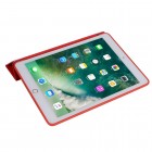 Apple iPad 10,2 (2019) solidus atverčiamas raudonas odinis dėklas - knygutė (sulankstomas)