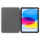 Apple iPad 11 2025, iPad 10,9 2022 atverčiamas auksinis odinis dėklas - knygutė (sulankstomas)