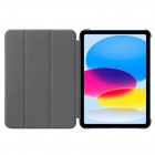Apple iPad 10.9 (2022) atverčiamas šviesiai mėlynas odinis dėklas - knygutė (sulankstomas)