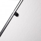 Apple iPad Pro 12.9" 2017 atverčiamas baltas odinis dėklas - knygutė 