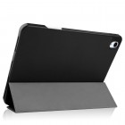 Apple iPad Air 11 (2024, 6-os kartos, M2, A2899, A2900) atverčiamas juodas odinis dėklas - knygutė su vieta liestukui