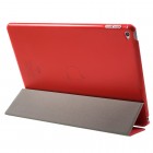 Apple iPad Air 2 plonas atverčiamas raudonas odinis dėklas