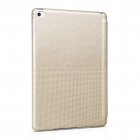Prabangus „HOCO“ Crystal Fashion serijos odinis atverčiamas auksinis Apple iPad Air 2 dėklas