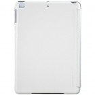 Prabangus „HOCO“ Crystal serijos odinis atverčiamas baltas Apple iPad Air dėklas