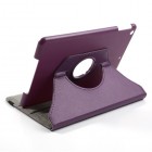 Apple iPad Air atverčiamas, sukamas 360 laipsnių, violetinis odinis dėklas - stovas