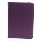 Apple iPad Air atverčiamas, sukamas 360 laipsnių, violetinis odinis dėklas - stovas