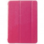 Apple iPad Mini 1 / 2 / 3 atverčiamas rožinis telsda odinis dėklas - stovas