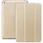 Prabangus „HOCO“ Retro Crystal serijos odinis atverčiamas auksinis Apple iPad mini 4 (iPad mini 2019) dėklas