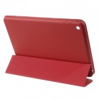 Apple iPad mini 4 (iPad mini 2019) atverčiamas raudonas odinis dėklas - stovas
