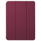 Apple iPad mini 6 2021 „Stylus“ atverčiamas bordo odinis dėklas - stovas