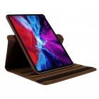 Apple iPad Pro 11 (2018, 1-os kartos) atverčiamas, sukamas 360 laipsnių, rudas odinis dėklas - stovas