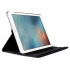 Apple iPad Pro 12.9" 2017 atverčiamas, sukamas 360 laipsnių, juodas odinis dėklas - stovas