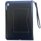 iPad Pro 9.7 klasikinis atverčiamas juodas odinis dėklas