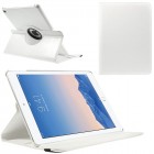 Apple iPad Air 2 solidus atverčiamas baltos spalvos odinis dėklas (360°) - stovas