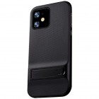 „Kickstand“ sustiprintos apsaugos Apple iPhone 11 juodas kieto silikono (TPU) ir plastiko dėklas