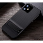 „Kickstand“ sustiprintos apsaugos Apple iPhone 11 juodas kieto silikono (TPU) ir plastiko dėklas