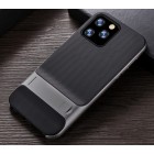 „Kickstand“ sustiprintos apsaugos Apple iPhone 11 Pro Max juodas kieto silikono (TPU) ir plastiko dėklas