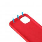 Apple iPhone 11 Pro Max kieto silikono TPU raudonas dėklas - nugarėlė